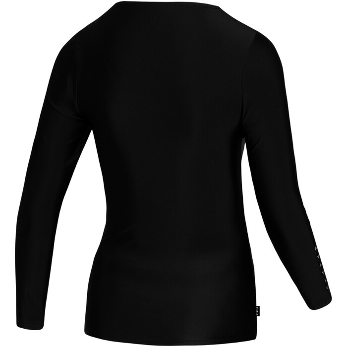 2024 Mystic Womens Star Long Sleeve Rash Vest 35001.240174 - Black